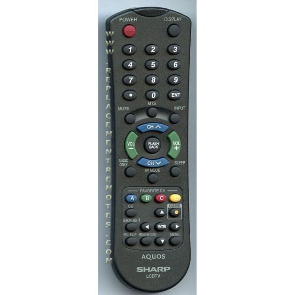 Sharp RRMCGA546WJSA TV Remote Control
