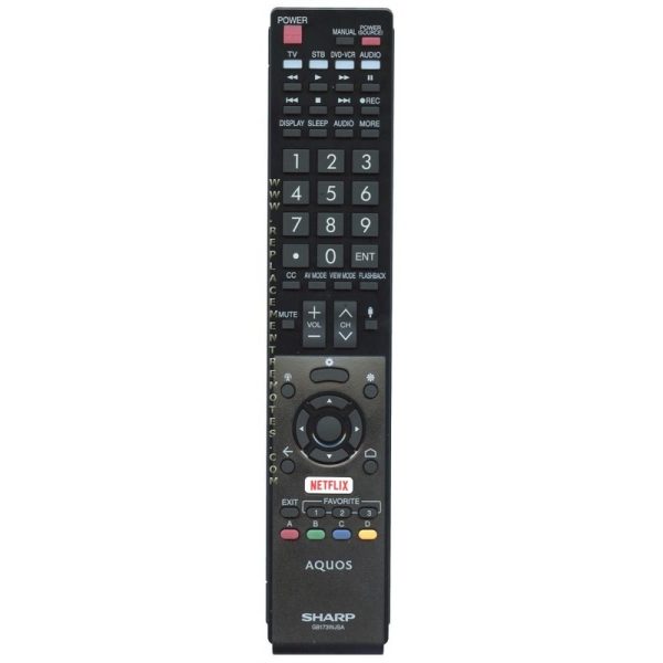 Sharp RRMCGB173WJSA TV Remote Control