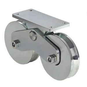 Sliding Gate Fitting – Gate Twin Wheel, 120mm Diameter, 1200Kg Rating, 20mm Track
