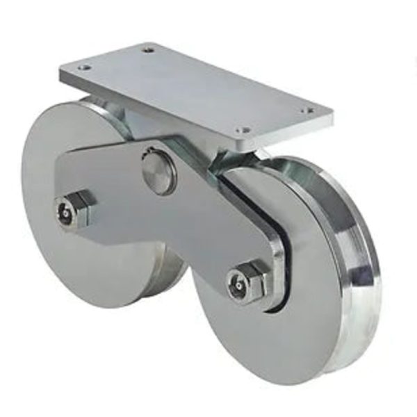 Sliding Gate Fitting – Gate Twin Wheel, 120mm Diameter, 1200Kg Rating, 20mm Track