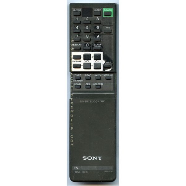 Sony RM-758 TV Remote Control – RM758