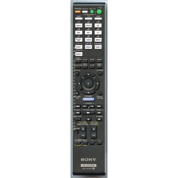Sony RM-AAP040 Multi Channel A/V Receiver Remote Control – 148786411 – RMAAP040