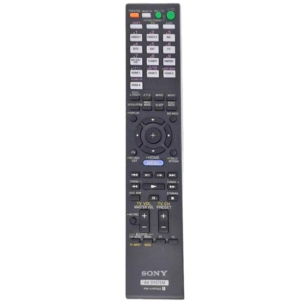 Sony RM-AAP042 Multi Channel A/V Receiver Remote Control – 148786211 – RMAAP042
