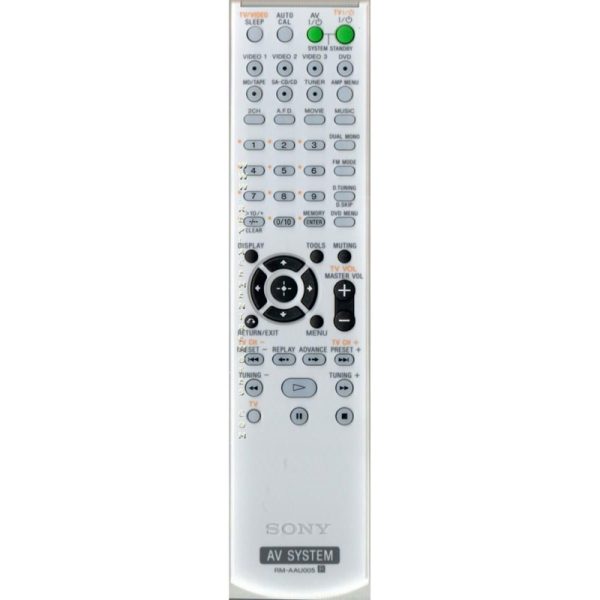 Sony RM-AAU005 DVD Remote Control – RMAAU005