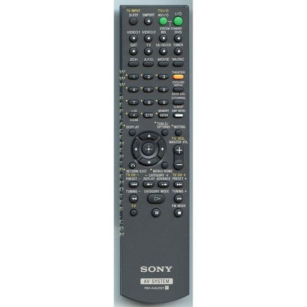 Sony RM-AAU021 Receiver Remote Control – RMAAU021