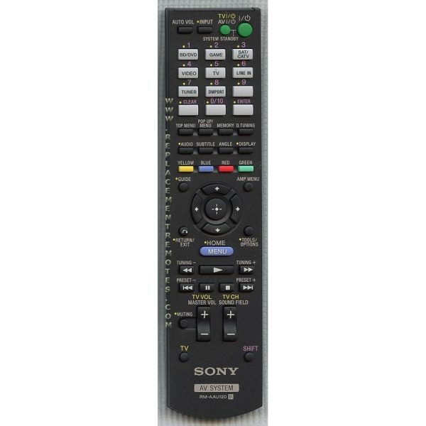 Sony RM-AAU120 Receiver Remote Control – RMAAU120