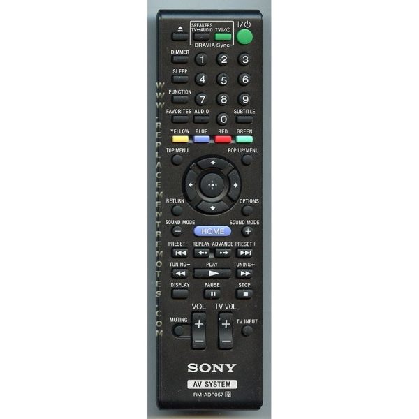 Sony RM-ADP057 Receiver Remote Control – RMADP057
