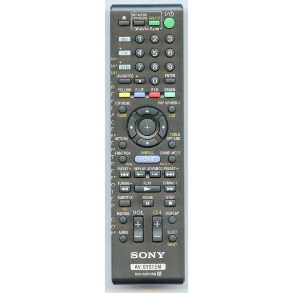 Sony RM-ADP059 Blu-ray Remote Control – RMADP059
