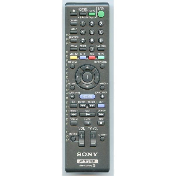 Sony RM-ADP073 Receiver Remote Control – RMADP073