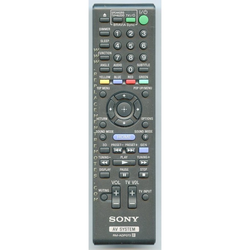 Sony RM-ADP073 Receiver Remote Control – RMADP073