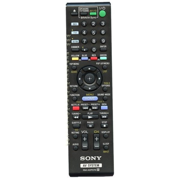 Sony RM-ADP076 Receiver Remote Control – RMADP076