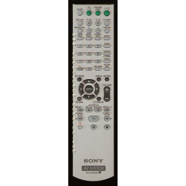 Sony RM-ADU003 Receiver Remote Control – RMADU003