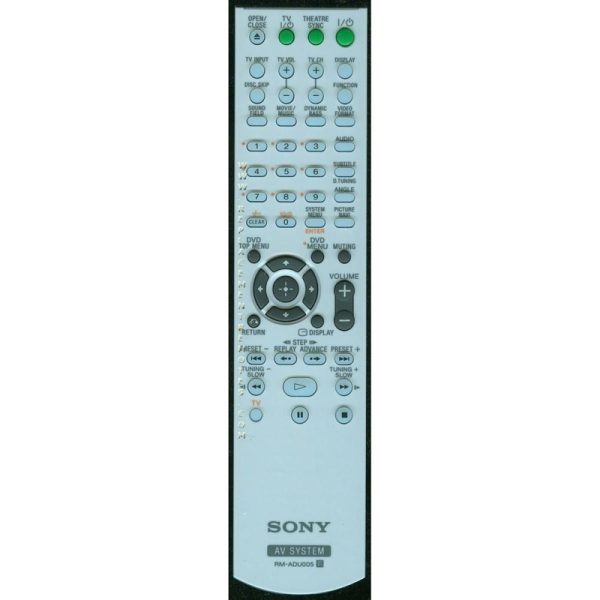 Sony RM-ADU005 Receiver Remote Control – RMADU005