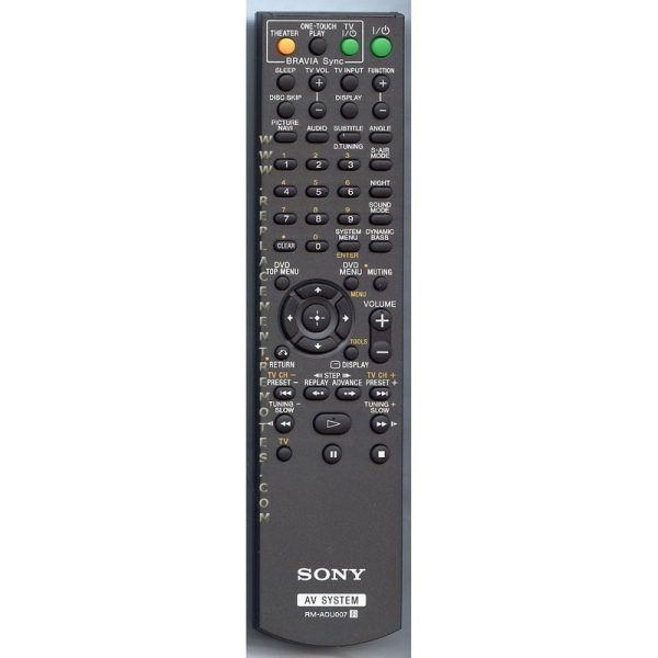 Sony RM-ADU007A Receiver Remote Control – RMADU007A