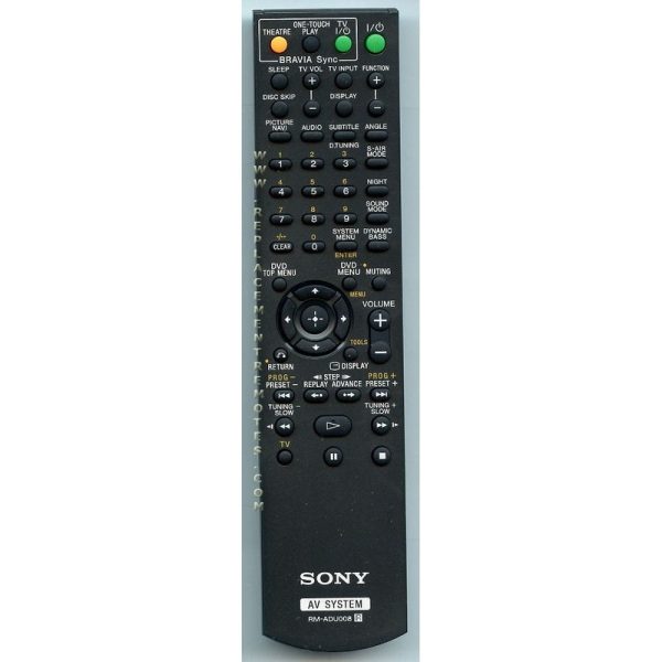 Sony RM-ADU008 Receiver Remote Control – RMADU008
