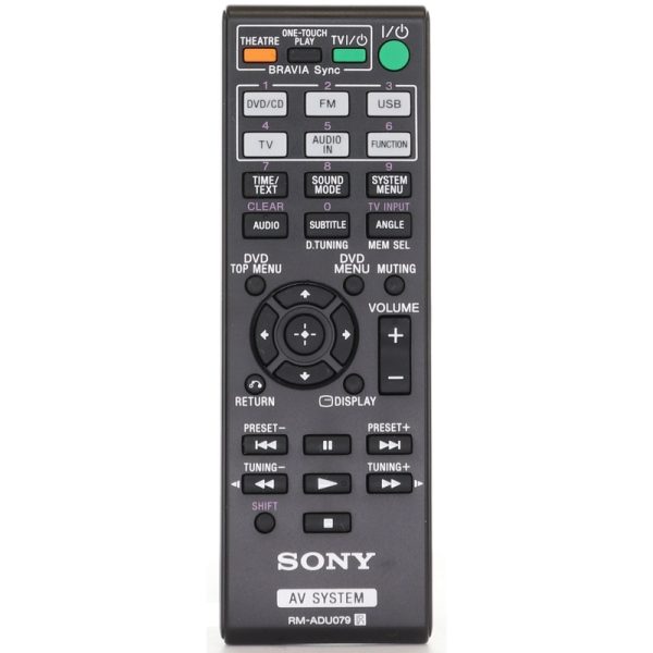 Sony RM-ADU079 DVD Home Theater Remote Control – 148764011 – RMADU079