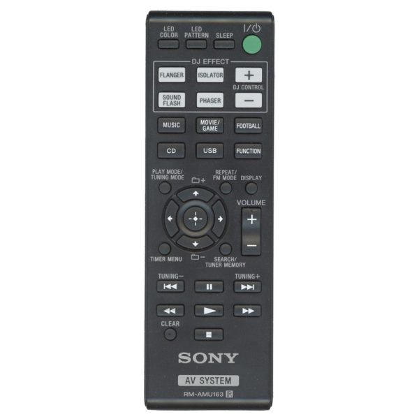 Sony RM-AMU163 Receiver Remote Control – RMAMU163