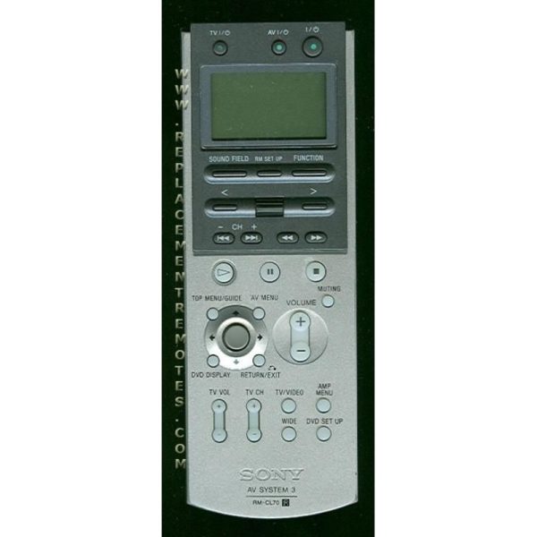 Sony RM-CL70 Receiver Remote Control – RMCL70