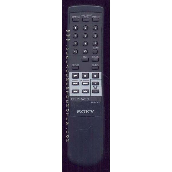 Sony RM-D420 CD Remote Control – RMD420