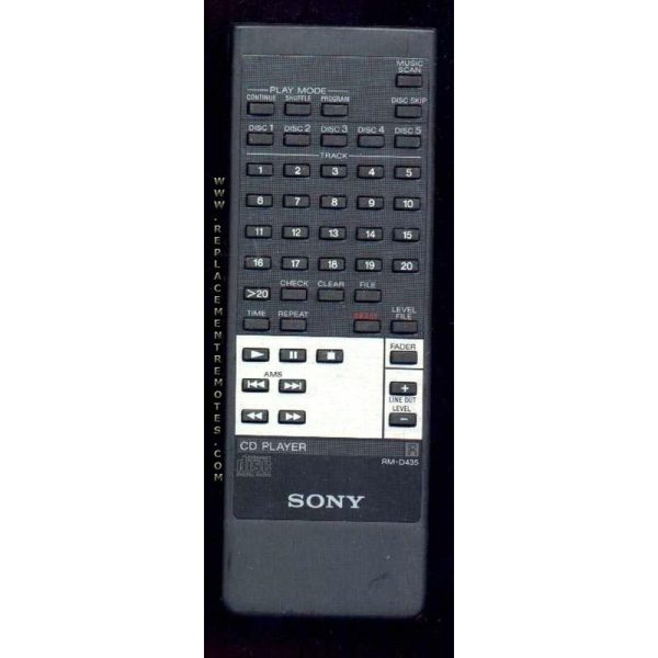 Sony RM-D435 CD Remote Control – RMD435