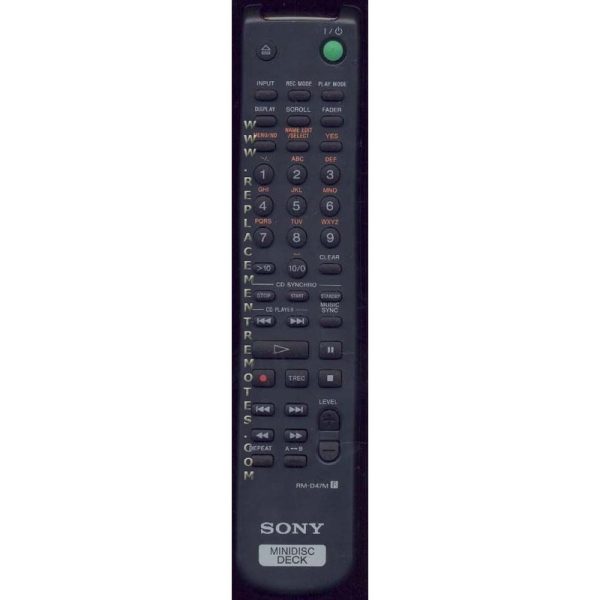 Sony RM-D47M CD Remote Control – RMD47M