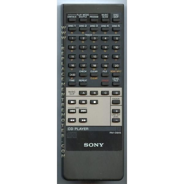 Sony RM-D645 Audio Remote Control – RMD645