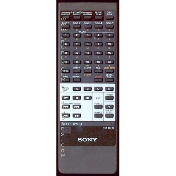 Sony RM-D745 CD Remote Control – RMD745