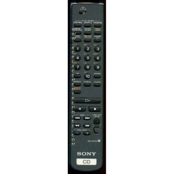 Sony RM-DC53 CD Remote Control – RMDC53
