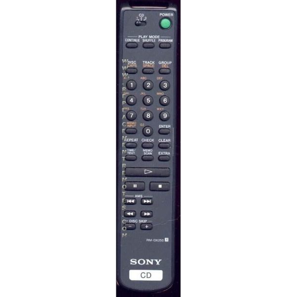 Sony RM-DX250 CD Remote Control – RMDX250