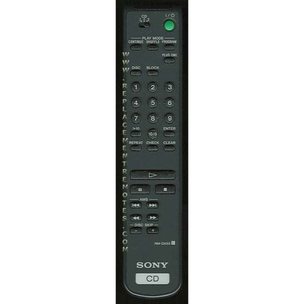 Sony RM-DX53 Receiver Remote Control – RMDX53