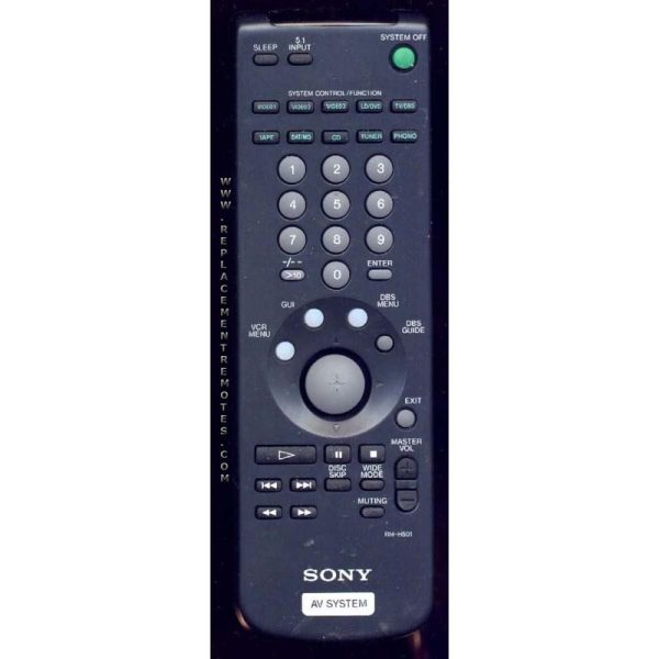 Sony RM-H501 Receiver Remote Control – RMH501