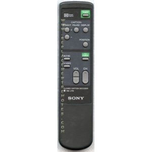 Sony RM-J176 Closed Caption Decoder Remote Control – 891754190 – RMJ176