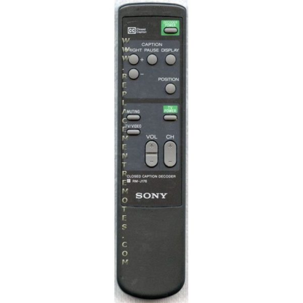 Sony RM-J176 Closed Caption Decoder Remote Control – 891754190 – RMJ176