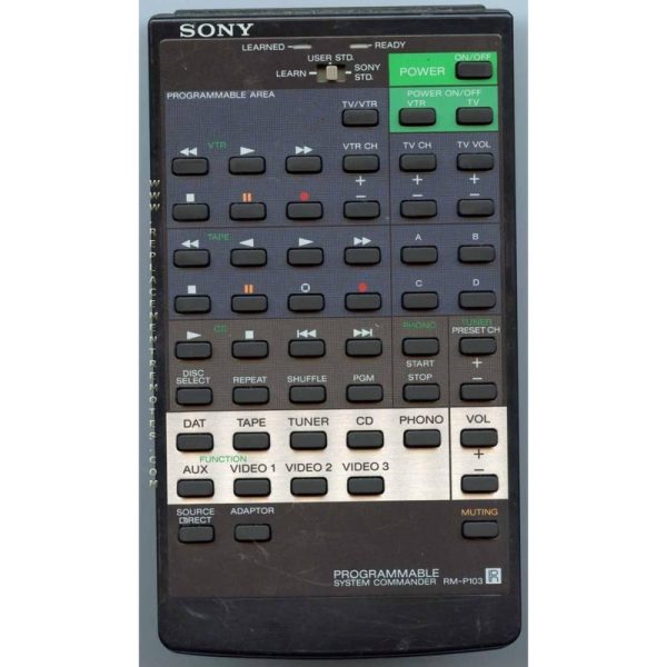 Sony RM-P103 Receiver Remote Control – RMP103