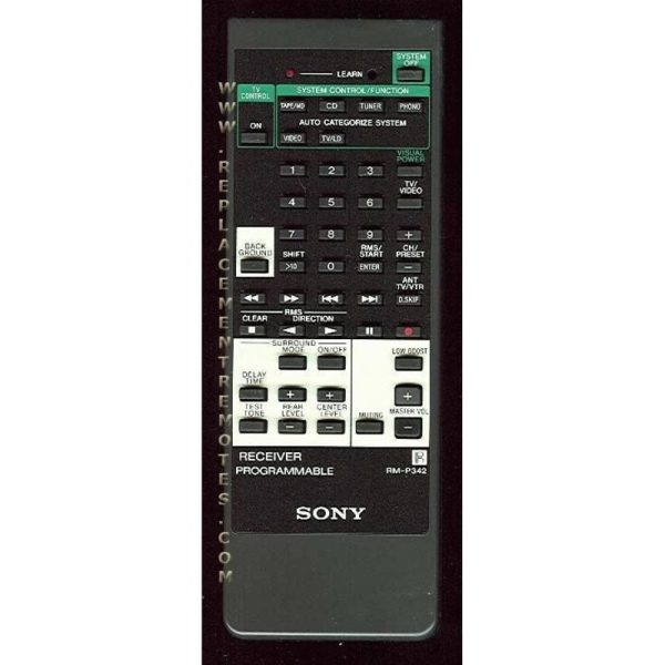 Sony RM-P342 Receiver Remote Control – RMP342