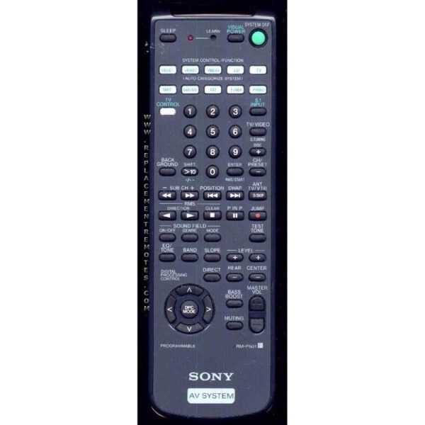 Sony RM-P501 Receiver Remote Control – RMP501