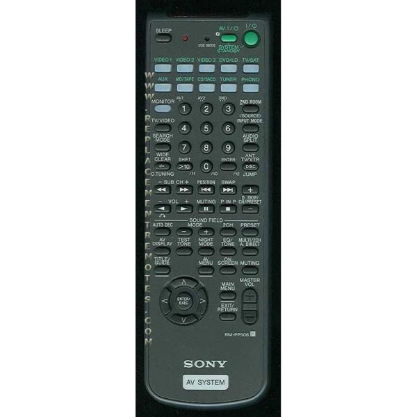 Sony RM-PP506 Receiver Remote Control – RMPP506