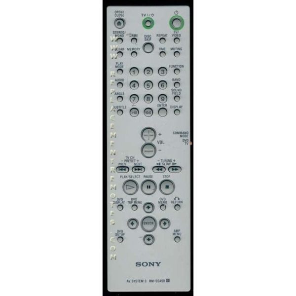 Sony RM-SS450 Receiver Remote Control – RMSS450