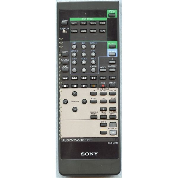 Sony RM-U221 Receiver Remote Control – RMU221