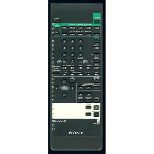 Sony RM-U251 Receiver Remote Control – RMU251