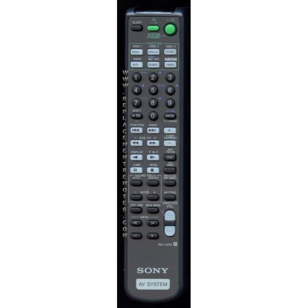 Sony RM-U305 Receiver Remote Control – RMU305