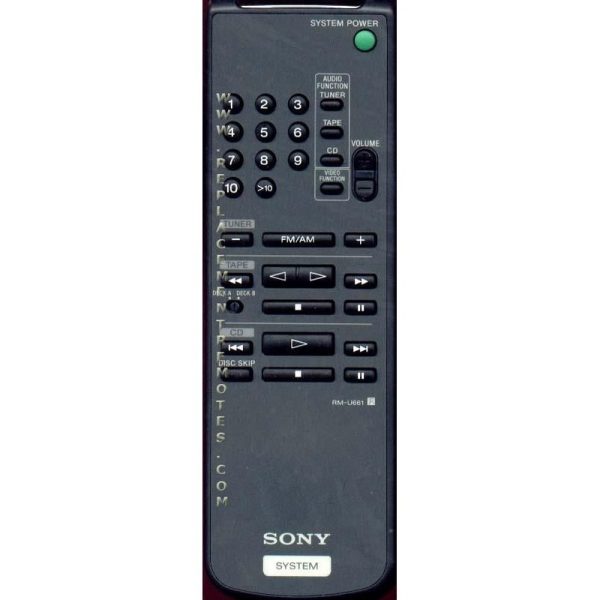 Sony RM-U661 Receiver Remote Control – RMU661