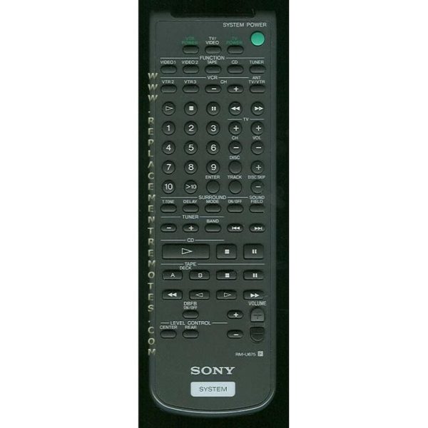 Sony RM-U675 Receiver Remote Control – RMU675