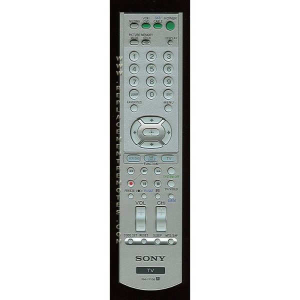 Sony RM-Y1106 TV Remote Control – RMY1106