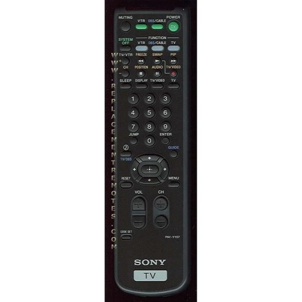 Sony RM-Y137 TV Remote Control – RMY137