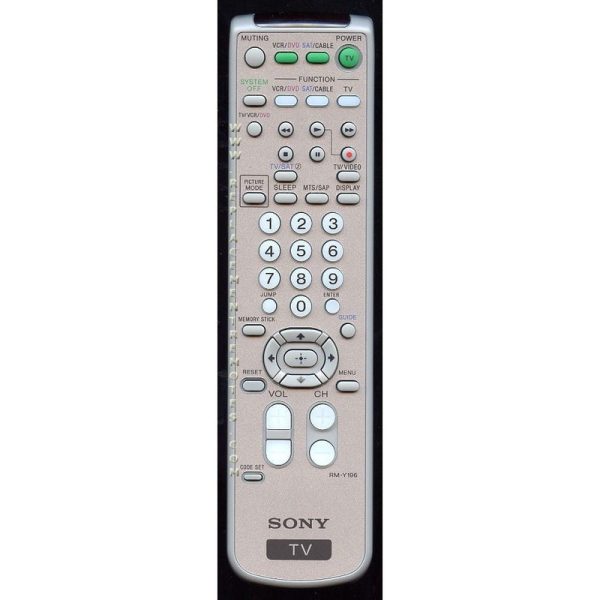Sony RM-Y196 TV Remote Control – RMY196