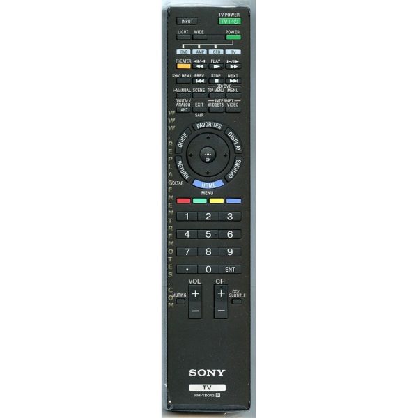 Sony RM-YD043 TV Remote Control – RMYD043