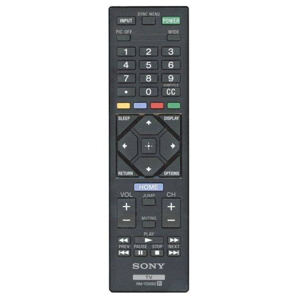 Sony RM-YD092 TV Remote Control – RMYD092