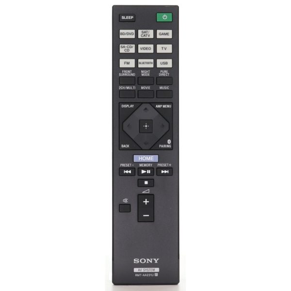 Sony RMT-AA231U Receiver Remote Control – RMTAA231U