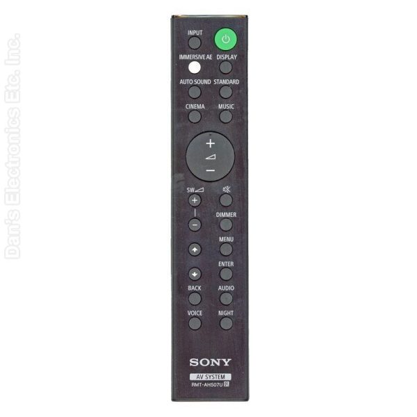 Sony RMT-AH507U Sound Bar Remote Control – 100422111 – RMTAH507U